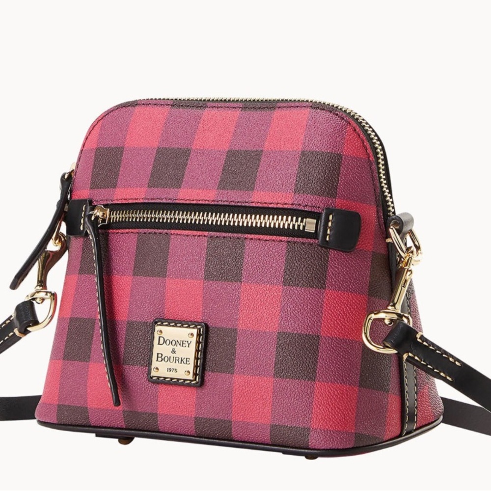 Dooney & Bourke Tucker Domed Plaid Crossbody Bag